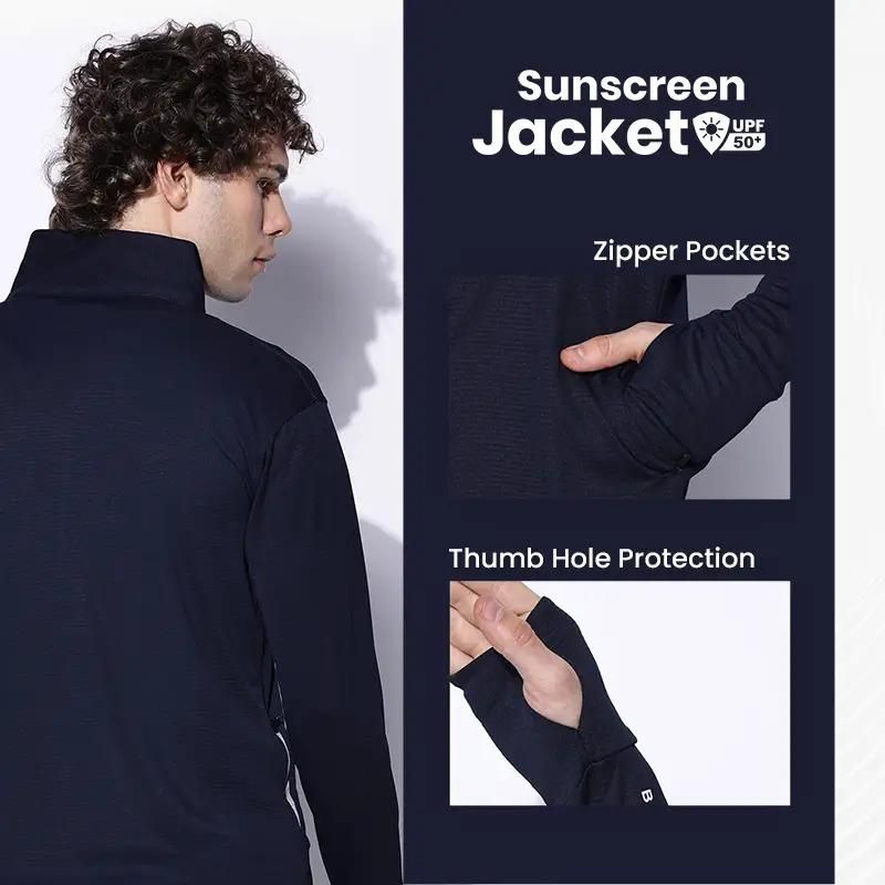 Breathable Sunscreen with UV Protection Lightweight Jackets for Men